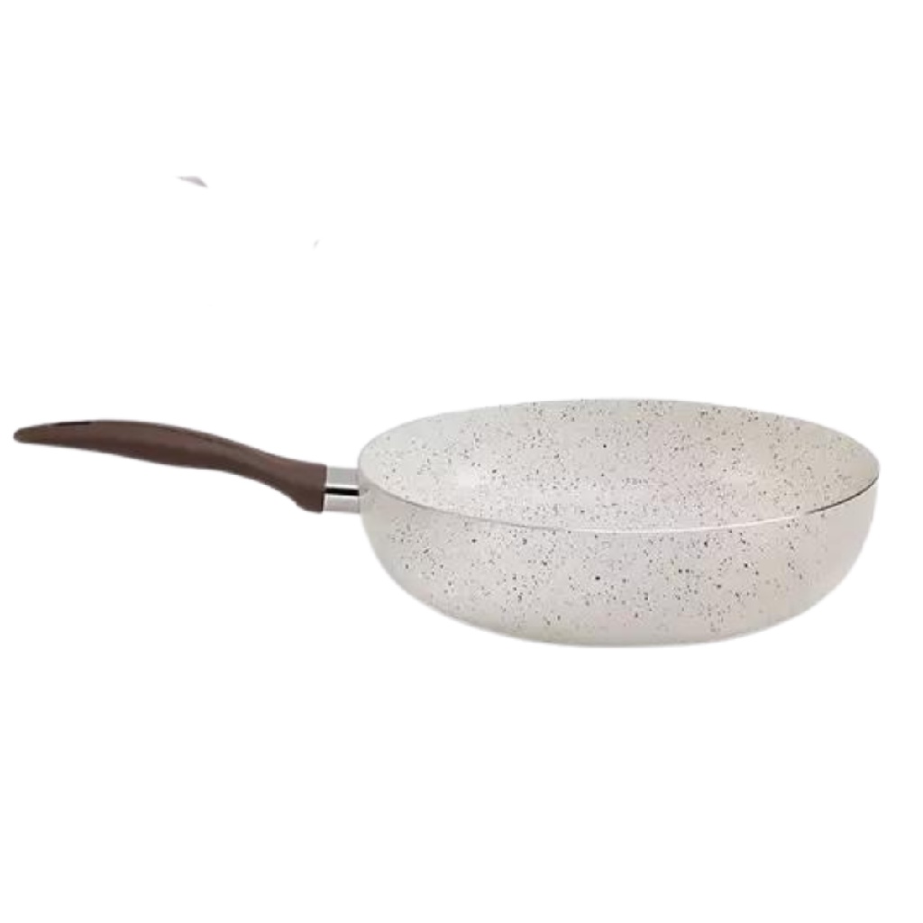 Panela Wok Brinox Ceramic Life Smart Plus Ø24 cm Vanilla