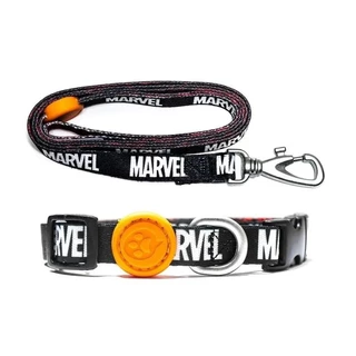 Coleira Pescoço com Guia - Marvel Logo Heróis