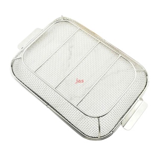 jas Air Fryer Racks Square Stackable Dehydrator Cesta De Fritadeira A Ar De Aço Inoxidável