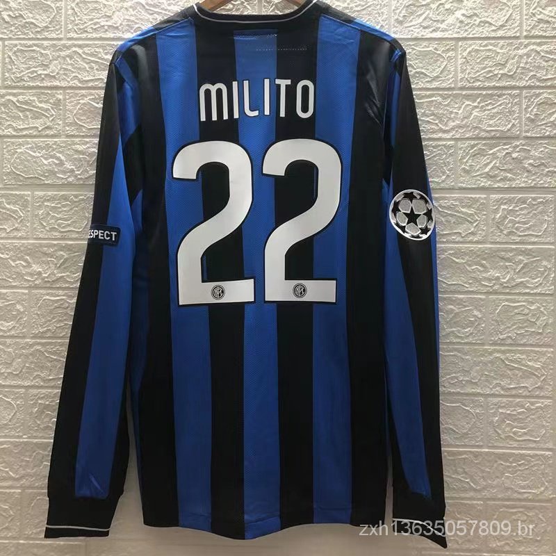 09-10 Inter Milan Home Football Shirt Retro De