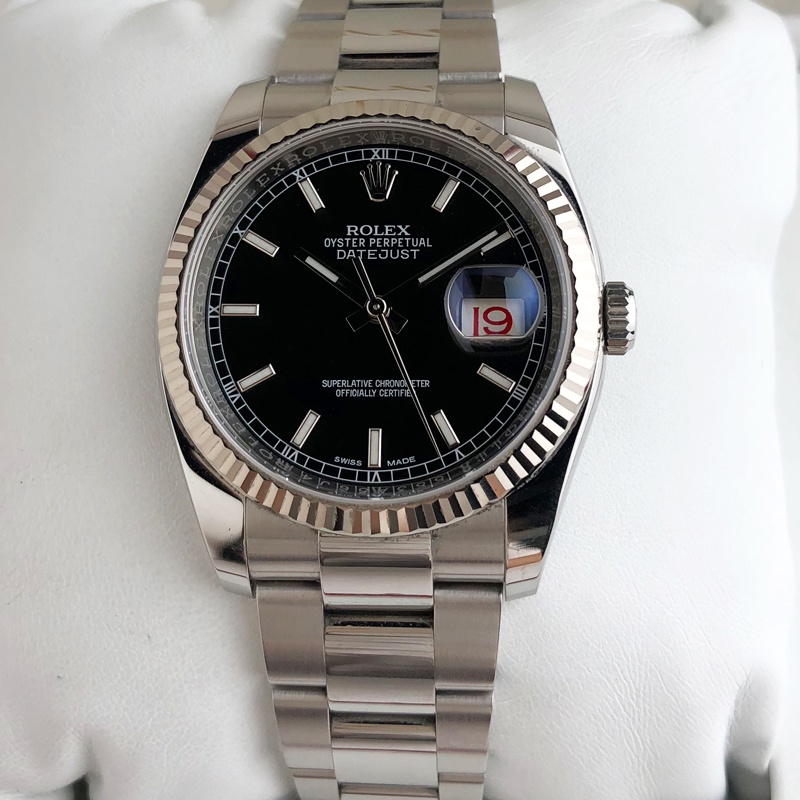Rolex Log Type Series Relógio Mecânico Automático Masculino Platina116234