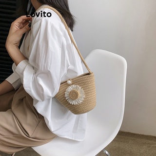 Lovito Bolsa De Ombro Pequena Casual Floral Em Tecido Jacquard Para Mulheres LFA11042