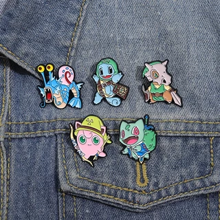Desenho Animado Pokémon Animação Cos Zelda Esmalte Broche Mochila Interessante Crachá Acessórios De Roupa Presente