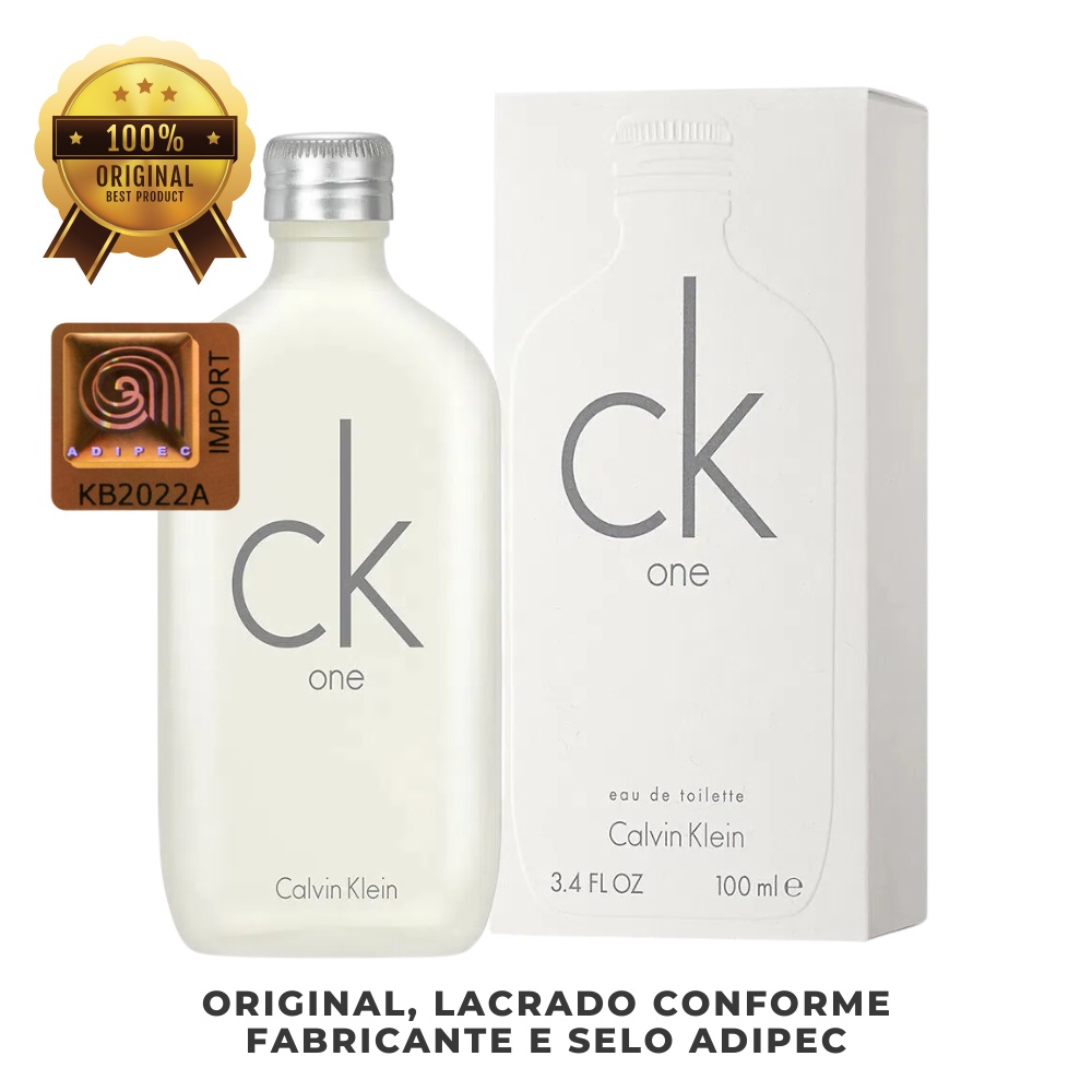 Perfume Calvin Klein One EDT Unissex 100 ml, ORIGINAL