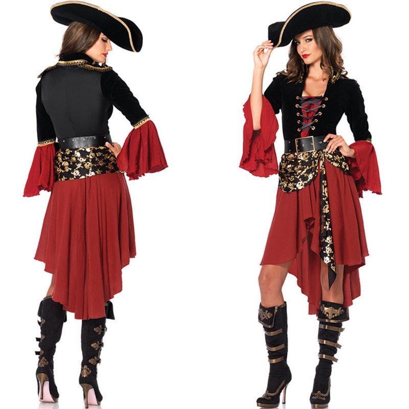 Fantasia Pirata Beth Infantil de Halloween