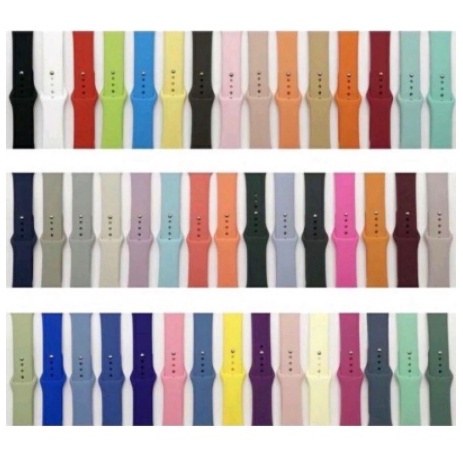 Pulseira de silicone para Smartwatch 44mm 40mm 38mm 42mm smartwatch pulseira iwatch 6 se 5 4 3 2