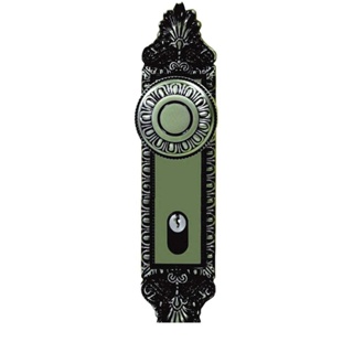Fechadura Aliança Externa Colonial de Aço Zamac 55mm Bronze e Preta