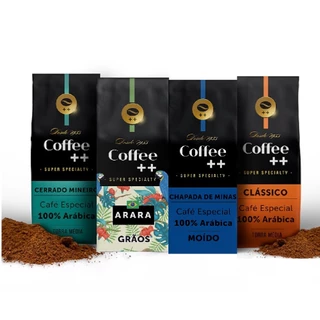 Kit 4 Pacotes Café Especial Torrado e Moído Coffee Mais - 4 x 250 gramas