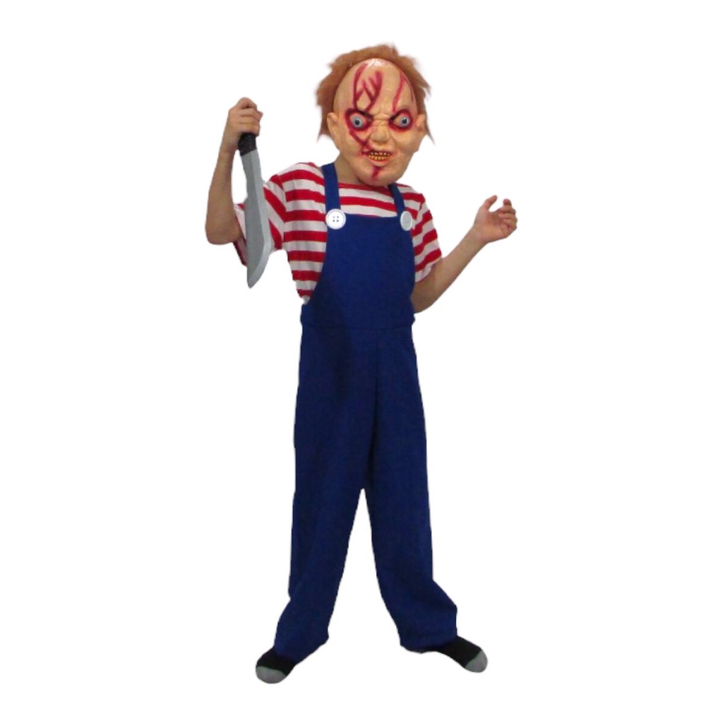 FANTASIA INFANTIL BONECO DO MAL CHUCKY TAMANHO G