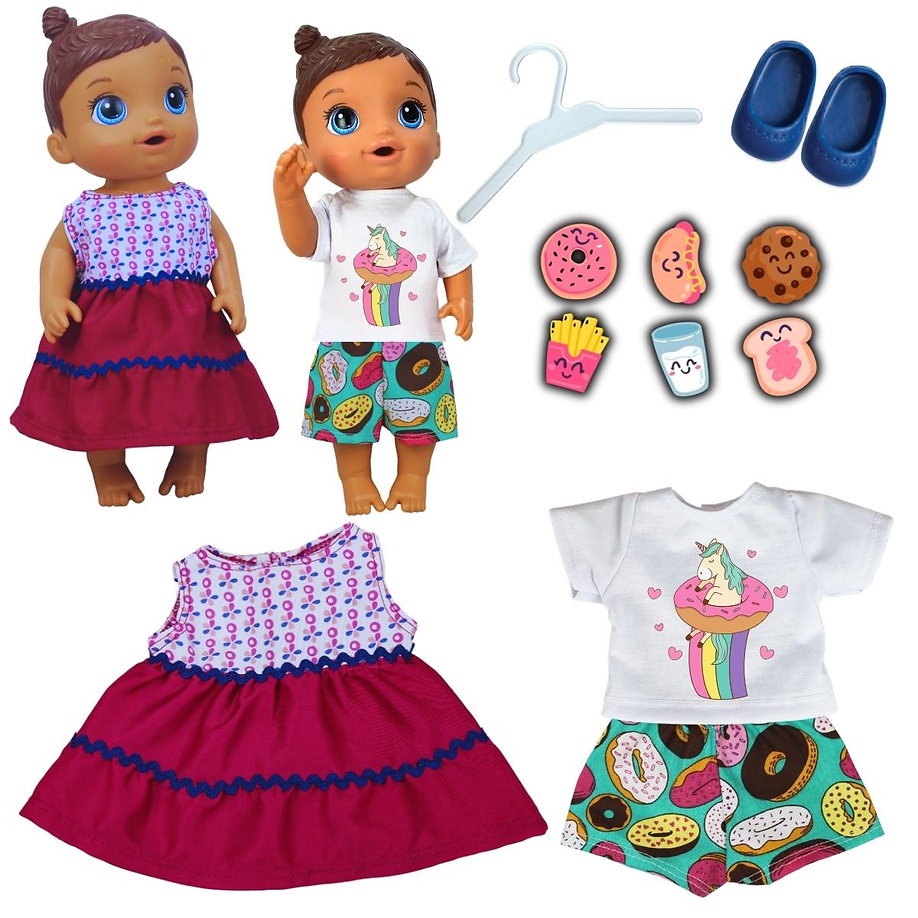 Roupa Boneca Baby Alive - Pijama Pompom - Casinha 4