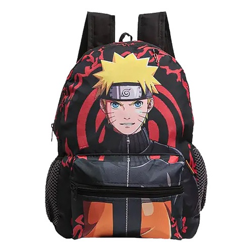 Kit mochila e estojo - Sasuke Uchiha desenho anime naruto tamanho