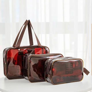 Kit necessaire Masculina 3 peças Verniz Viagem