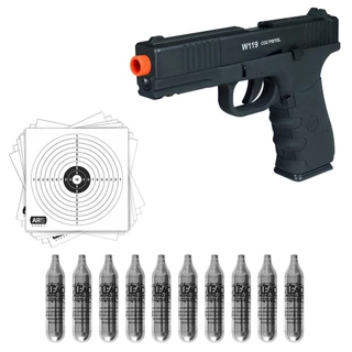 Pistola Airsoft Pressão 4.5mm Co2 Rossi W119 +Básico 2