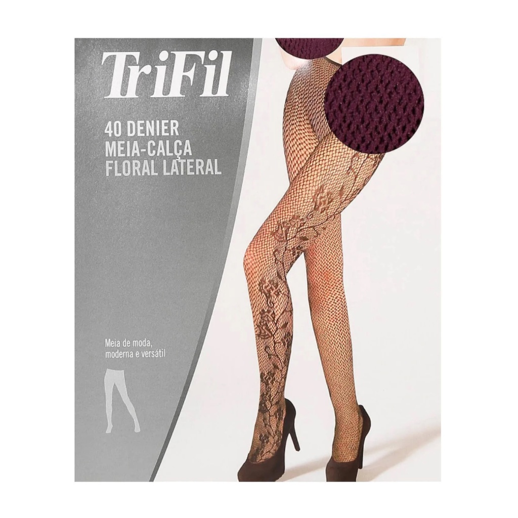 Meia-Calça Trifil X06172 Arrastão Grande em Promoção na Shopee