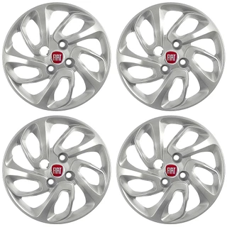 CALOTAS UNO ATRATIVE CARLOTA FIAT UNO ATTRACTIVE ARO 14 2015 2016 PRATA JOGO COM 4 - 228 CUBO BAIXO