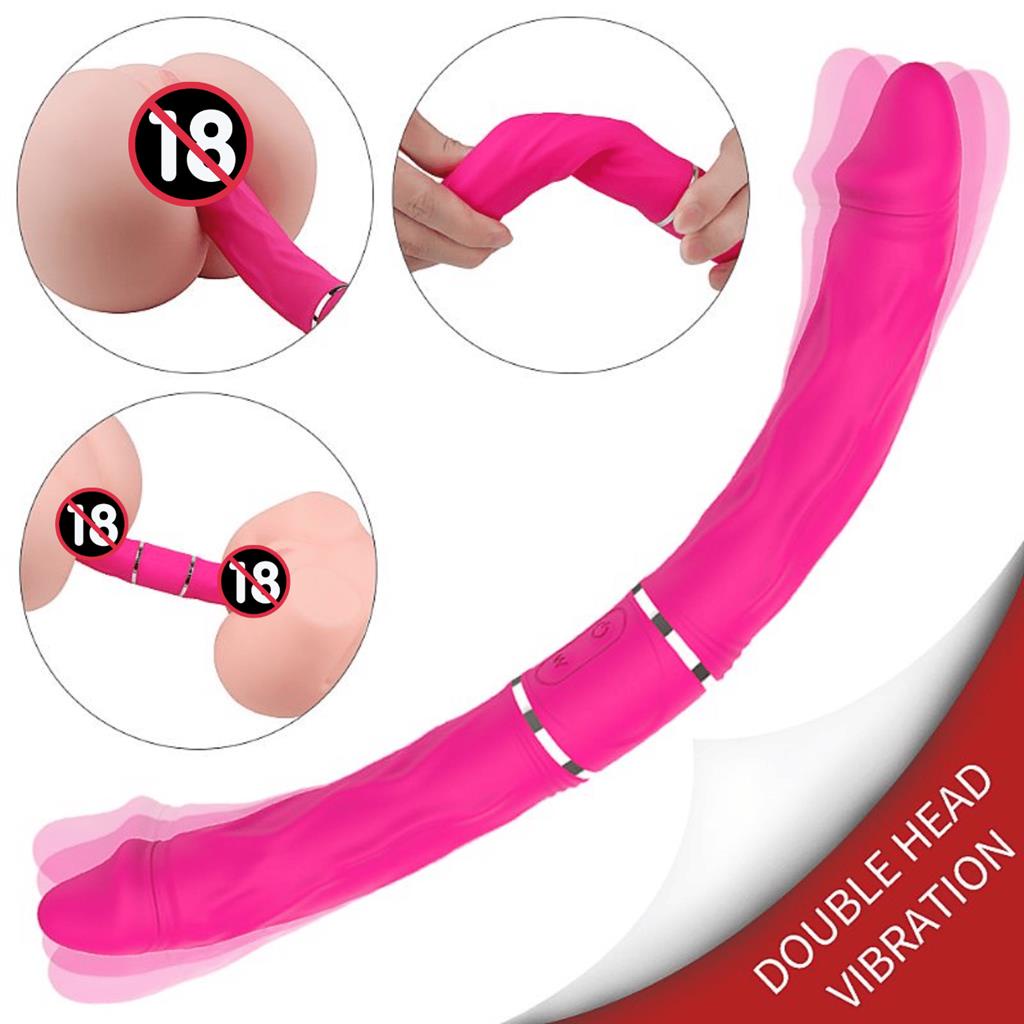 Vibrador Feminino Recarregavel 2 Pontas Lésbica