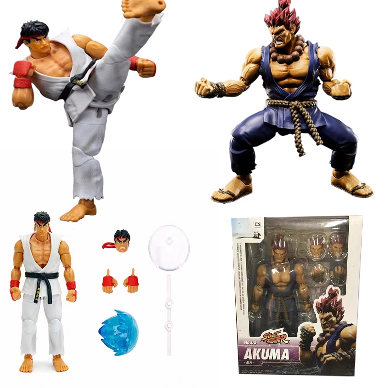 6 Polegadas Brinquedos Jada Shf Street Fighter Hoshi Ryu Gouki Figura De Ação Modelo Boneca Ornamentos