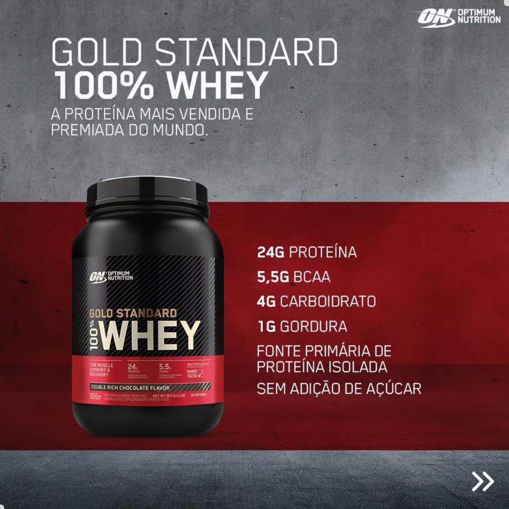 100% Whey Gold Protein Standard New 907g 2 LBS Optimum Nutrition