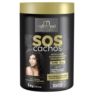 Creme 2 em 1 SOS Cachos NutriMaxi 1Kg