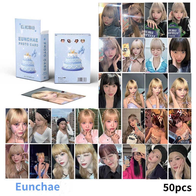 50-119pcs LE SSERAFIM Laser HOLOGRAPHIC LOMO Cards Sakura CHAEWON