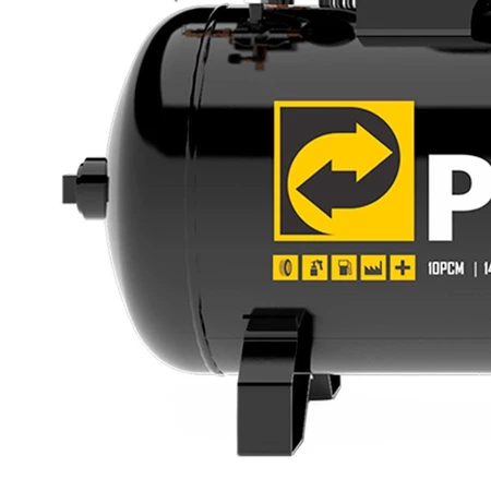 Compressor de Ar 10 Pés 2HP 100 Litros 110/220V Monofásico Borracharia Oficina Marcenaria - Pressure