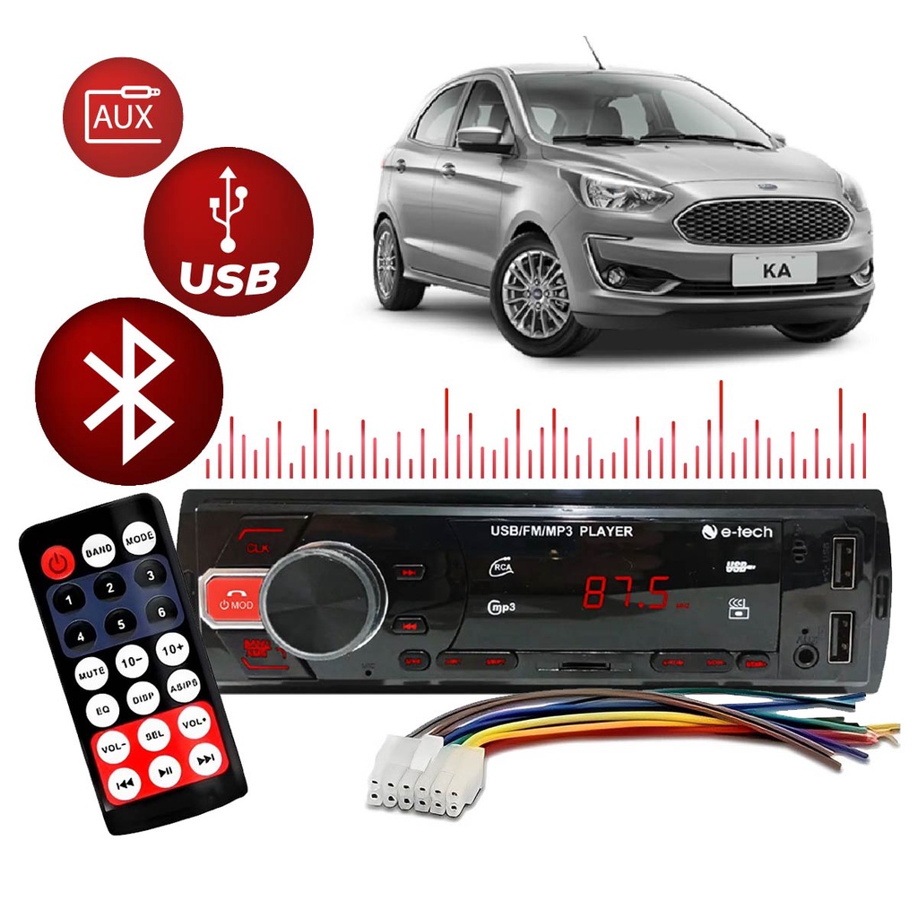 Rádio Sandero 2015 Bluetooth Usb Cartão Sd Com Controle