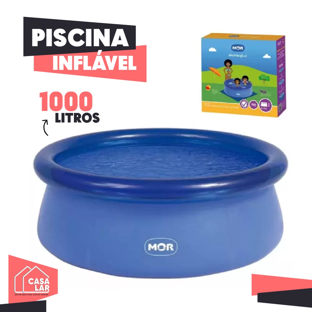 Piscina Inflável 1000 Litros Infantil Redonda Mor