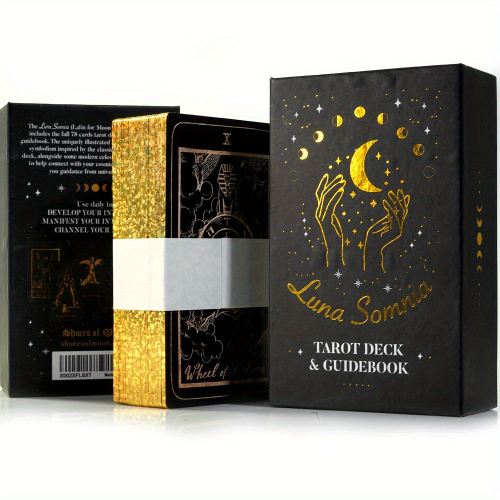 Luna Somnia Tarot Deck Com Guia De Papel Tamanho De Origem Borda
