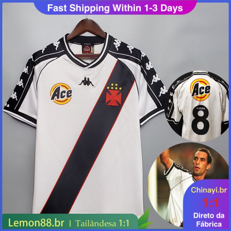 Vasco 2000 Home Away Romário Camisa retro futebol