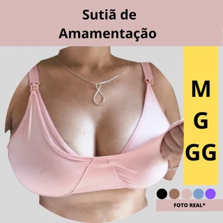 Sutiã de Amamentação Microfibra Alça Abre Fácil Gestante Grávida.