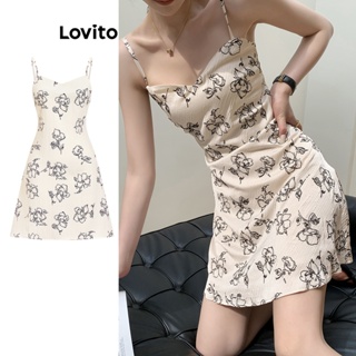 Lovito Vestido Casual Com Estampa Floral Para Mulheres L73AD065