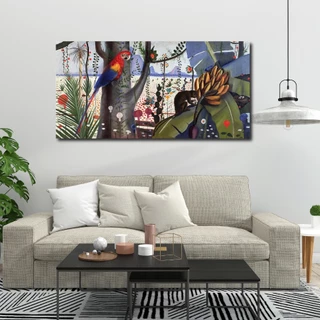 Quadro Candido Portinari Flora e Fauna Brasileiras 1934 Arte Moderna em Tela Acetinada