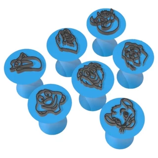 Kit 7 Carimbo Marcador Brigadeiro Rei Leão Simba Mufasa Scar Animais Filme