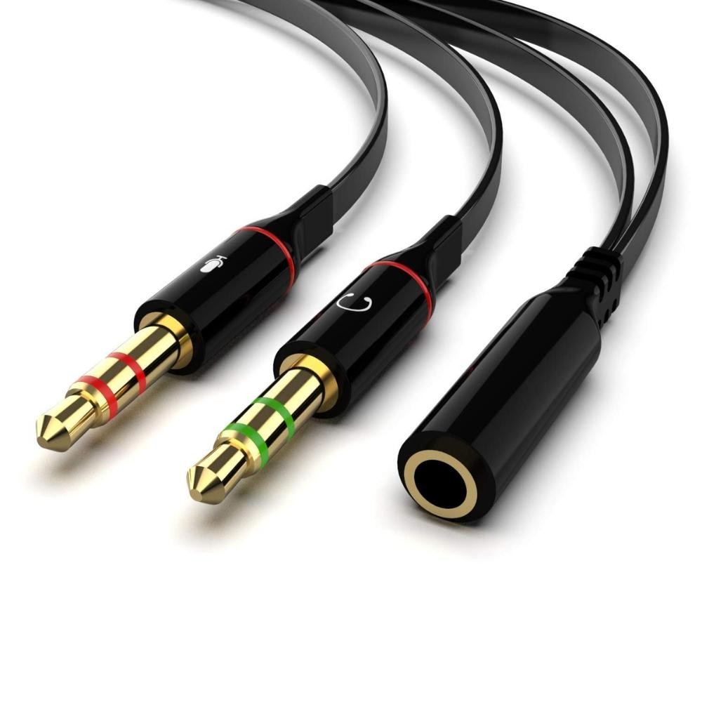 Cabo Adaptador para Headset P2 com Microfone e Fone – Conexão Simples e Prática
