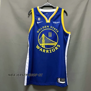 Novos Guerreiros Originais Da NBA Golden State Warriors # 11 Klay Thompson 2022-23 Edição Ícone Royal Jersey Swingman Prensado A Calor