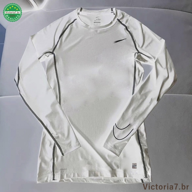 American Long Sleeve Training Clothes Sports Tights Men Sweat-Absorbent Quick-Drying Top Basketball Running Inner Bottoming Shirt Clothes Men