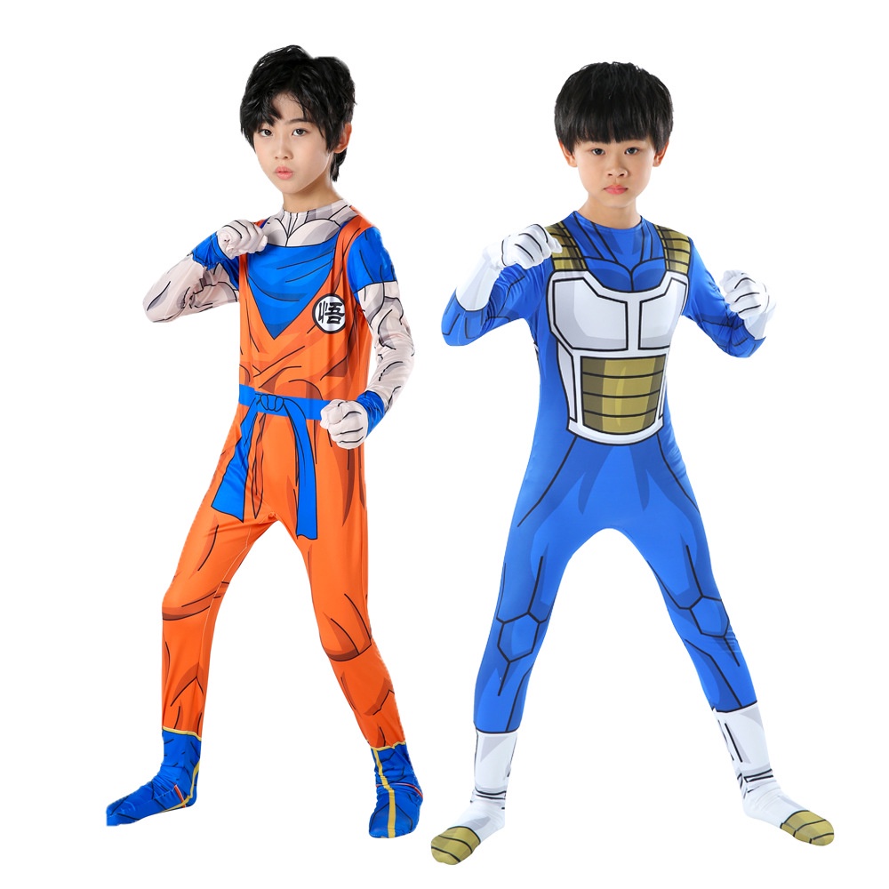 Fantasia Infantil Goku Pp + Cabelo Eva Super Saiyajin Blue