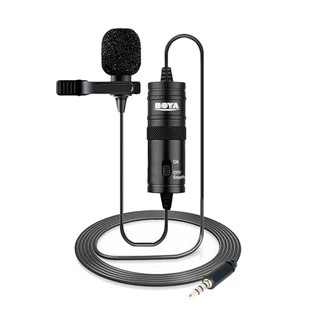 Microfone de Lapela Boya By-m1 para Smartphone Dlsr Pc Preto
