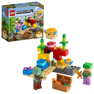 LEGO minecraft o recife de coral (92 peças)