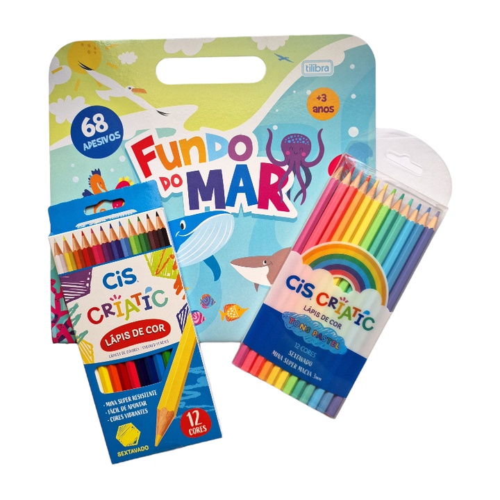 Kit Desenho Atividades Infantil com Lápis Cores Shopee Brasil