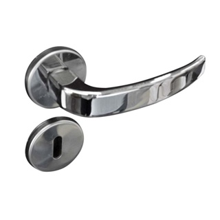 Fechadura interna de aço zamac Vic com roseta cromada Pado Fechadura Zm Vic Roseta 930-40 Interna Cr Pado