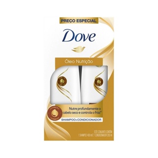Kit Shampoo 400ml + Condicionador 200ml Dove Óleo Nutrição