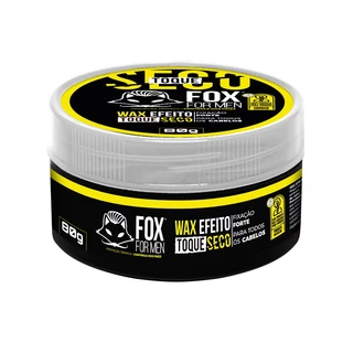 Pasta Cera Creme modelador fixador WAX TOQUE SECO 80g - FOX FOR MEN
