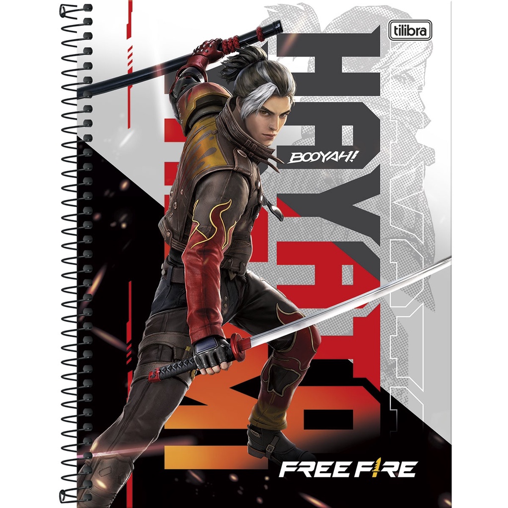 Caderno Free Fire 10 Matérias Universitário Tilibra Capa 4