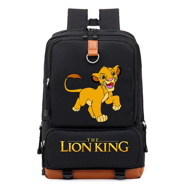 Disney The Lion King Simba Escola Mochila Homens Mulheres Grande Capacidade de Viagem Ombro Mochila Adolescente Diário Mochilas