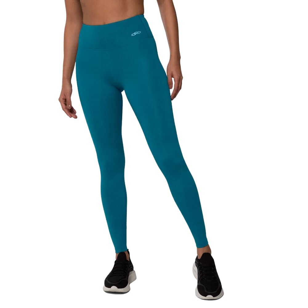 Legging 7/8 Yoga Essentials Estampada-Azul Adidas - Mescla