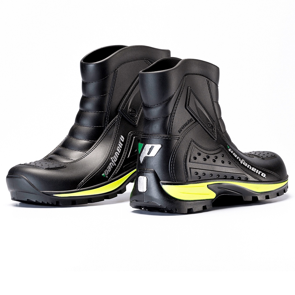 Bota Pantaneiro Galocha 100% Impermeável Para Motoqueiro Motoboy ...