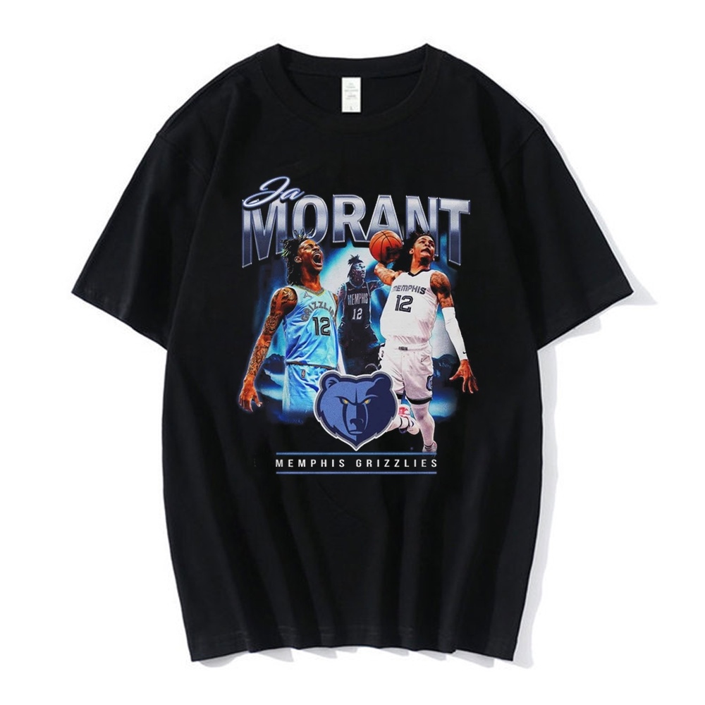 Camiseta em Algodão Moda Esportiva Ja Morant Envio Imediato