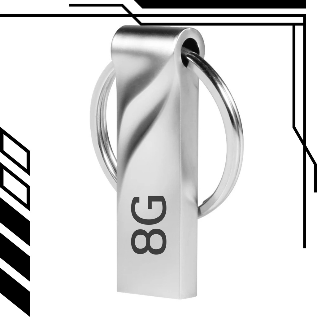 Pendrive Chaveiro 8GB 16GB 32GB 64GB USB Resistente