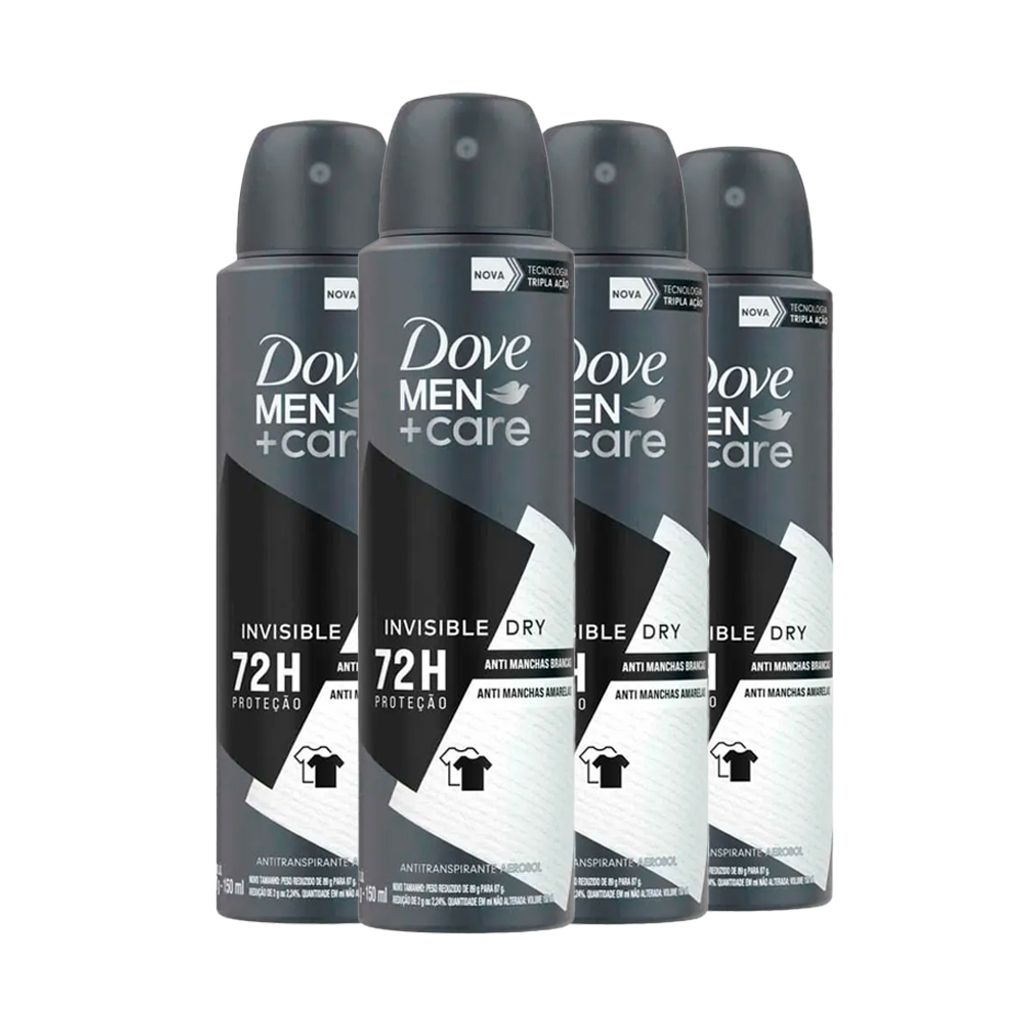 Desodorante Aerosol Antitranspirante Dove 250 ml Leve Mais Pague Menos  Invisible Dry - LojasLivia